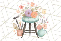 Whimsical Flower Market PNG Clipart Floral Props Product Image 5
