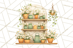 Whimsical Flower Market PNG Clipart Floral Props Product Image 3