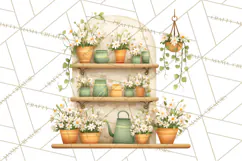 Whimsical Flower Market PNG Clipart Floral Props Product Image 3