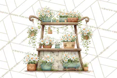 Whimsical Flower Market PNG Clipart Floral Props Product Image 4