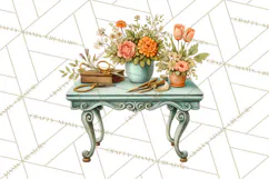 Whimsical Flower Market PNG Clipart Floral Props Product Image 4
