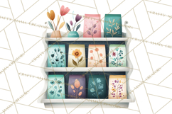 Whimsical Flower Market PNG Clipart Floral Props Product Image 5