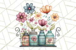 Whimsical Flower Market PNG Clipart Floral Props Product Image 5