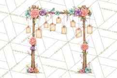 Whimsical Flower Market PNG Clipart Floral Props Product Image 2