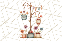 Whimsical Flower Market PNG Clipart Floral Props Product Image 3