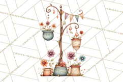 Whimsical Flower Market PNG Clipart Floral Props Product Image 3