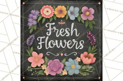 Whimsical Flower Market PNG Clipart Floral Props Product Image 3