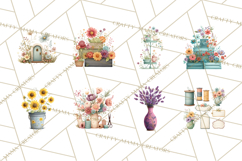 Whimsical Flower Market PNG Clipart Floral Props Product Image 3