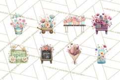 Whimsical Flower Market PNG Clipart Floral Props Product Image 4