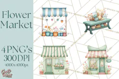 Whimsical Flower Market PNG Clipart Floral Props Product Image 1