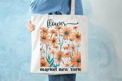 Flower Market New York SVG, Boho Retro Flowers SVG Design Product Image 3