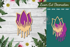 Flower Melted Laser Cut Decoration Product Image 1