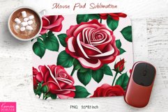 Bright Meadow Flowers Design|Flower Mouse Pad Sublimation Product Image 1