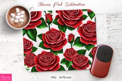 Bright Meadow Flowers Design|Flower Mouse Pad Sublimation Product Image 1