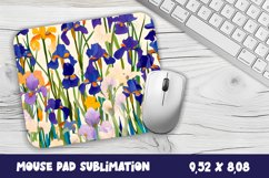Mouse pad with irises, Sublimation with irises, irises Product Image 1