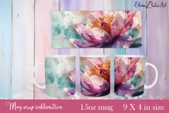 Flowers Mug Sublimation, Floral Design Mug Product Image 1