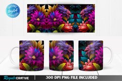 Watercolor Mug Wrap,Flower Mug Wrap,Flower Sublimation,Wildflower Wrap,Mug Press Design PNG,Colorful Flowers PNG,Colored Flowers Wrap,Mug Design PNG,Sublimation PNG,Flowered Mug Wrap,