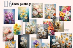 Flower oil and watercolor paintings/ floral posters / prints Product Image 6