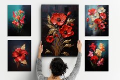 Flower oil and watercolor paintings/ floral posters / prints Product Image 2