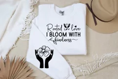 Rooted In Love I Bloom Sleeve SVG, Christian SVG Design Product Image 3