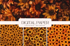 Flower Background Digital Paper Wallpaper Backdrop_22 Product Image 1