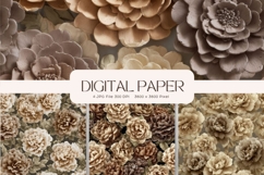 Flower Background Digital Paper Wallpaper Backdrop_6 Product Image 1