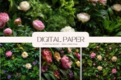 Flower Background Digital Paper Wallpaper Backdrop_57 Product Image 1