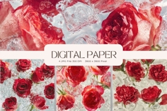 Flower Background Digital Paper Wallpaper Backdrop_75 Product Image 1