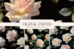 Flower Background Digital Paper Wallpaper Backdrop_36 Product Image 1