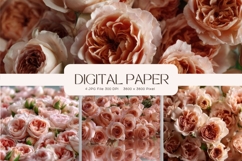 Flower Background Digital Paper Wallpaper Backdrop_72 Product Image 1