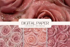 Flower Background Digital Paper Wallpaper Backdrop_9 Product Image 1
