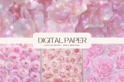 Flower Background Digital Paper Wallpaper Backdrop_61 Product Image 1