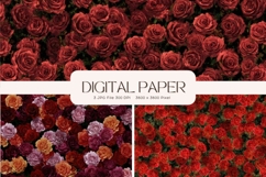 Flower Background Digital Paper Wallpaper Backdrop_83 Product Image 1