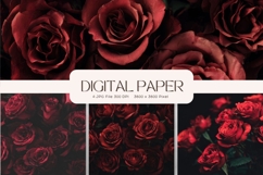 Flower Background Digital Paper Wallpaper Backdrop_16 Product Image 1