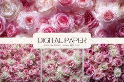 Flower Background Digital Paper Wallpaper Backdrop_74 Product Image 1