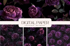 Flower Background Digital Paper Wallpaper Backdrop_4 Product Image 1