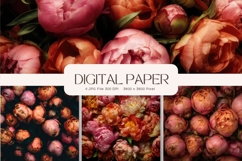 Flower Background Digital Paper Wallpaper Backdrop_71 Product Image 1