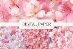 Flower Background Digital Paper Wallpaper Backdrop_28 Product Image 1