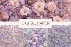 Flower Background Digital Paper Wallpaper Backdrop_35 Product Image 1