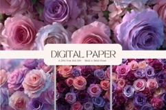 Flower Background Digital Paper Wallpaper Backdrop_68 Product Image 1
