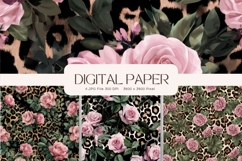 Flower Background Digital Paper Wallpaper Backdrop_37 Product Image 1