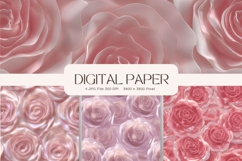 Flower Background Digital Paper Wallpaper Backdrop_8 Product Image 1