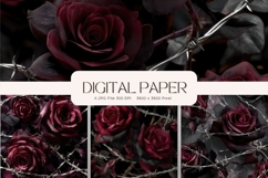 Flower Background Digital Paper Wallpaper Backdrop_39 Product Image 1