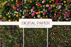 Flower Background Digital Paper Wallpaper Backdrop_60 Product Image 1