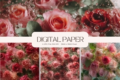 Flower Background Digital Paper Wallpaper Backdrop_5 Product Image 1