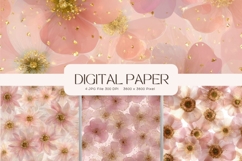 Flower Background Digital Paper Wallpaper Backdrop_11 Product Image 1