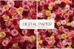 Flower Background Digital Paper Wallpaper Backdrop_82 Product Image 1