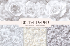 Flower Background Digital Paper Wallpaper Backdrop_20 Product Image 1