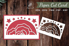 Flower Papercut Card SVG Product Image 1