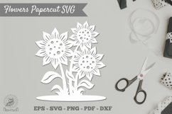 Flower Papercut SVG Product Image 1